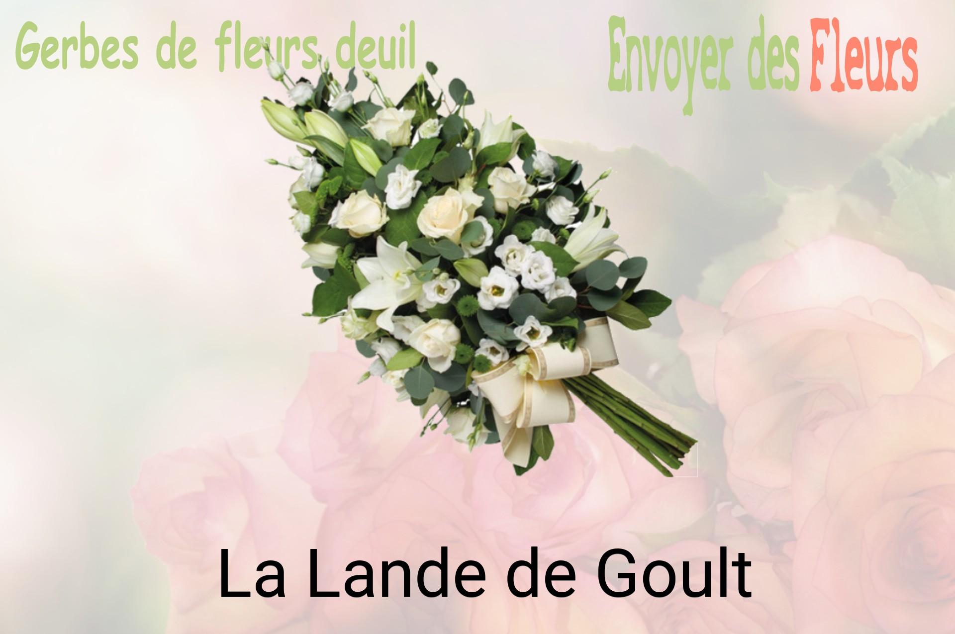 Gerbe de fleurs de deuil livrée à La Lande-de-Goult